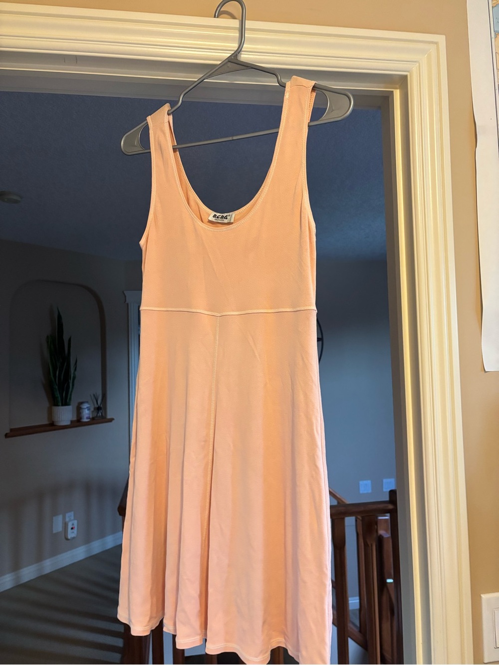 BCBG Sleeveless Peach A-Line Women's Dress